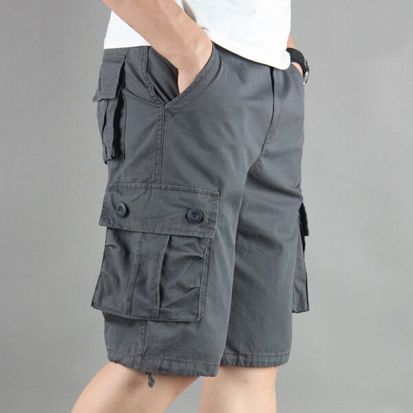 Summer Multi-pocket Workwear Shorts For Men - Image 3
