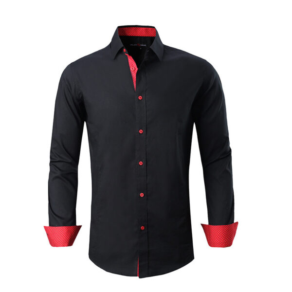 Men's Cotton Stretch Shirt Spring And Autumn Styles - Image 5