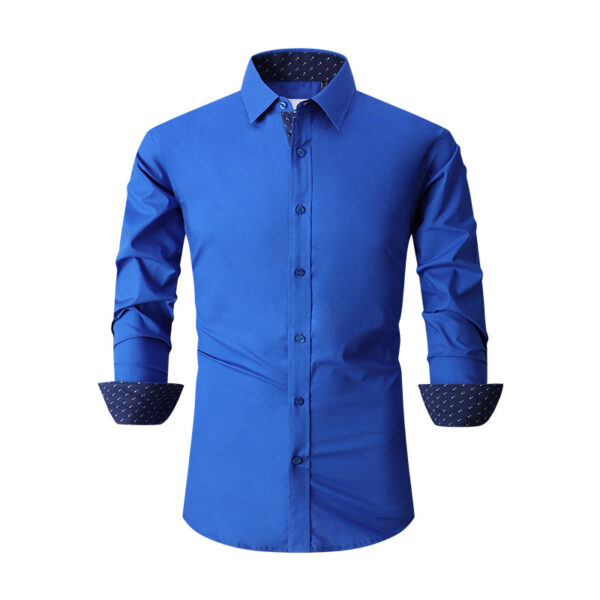 Men's Cotton Stretch Shirt Spring And Autumn Styles - Image 4