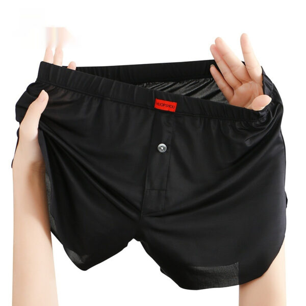 Men's Underwear Solid Color Loose Breathable Ice Silk - Image 6