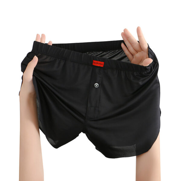 Men's Underwear Solid Color Loose Breathable Ice Silk - Image 3