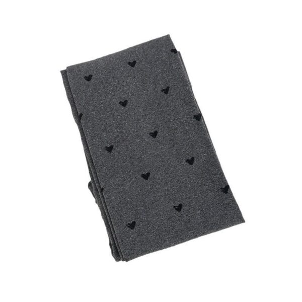 Pantyhose Hearts Polka Dot Jacquard Gray Stockings - Image 4