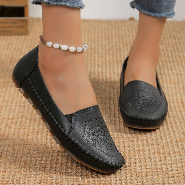 Handmade Stitching Gommino Solid Color Casual Women's Shoes - Image 7