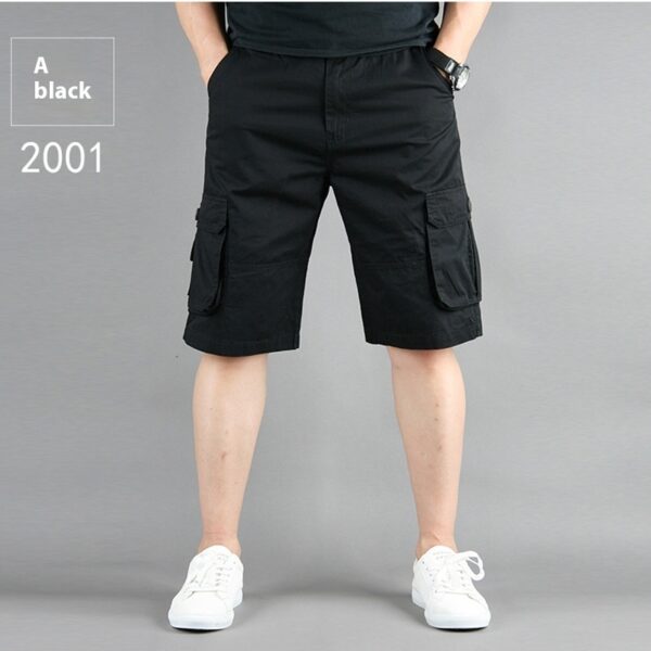 Summer Multi-pocket Workwear Shorts For Men - Image 5