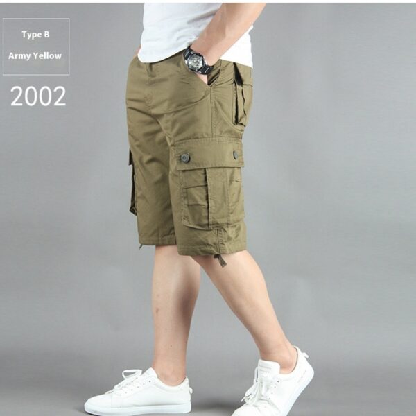Summer Multi-pocket Workwear Shorts For Men - Image 2