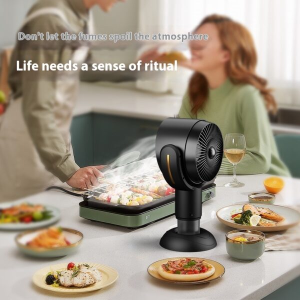 New Portable Desktop Range Hood Anion Smoke Removal Deodorant Sterilization Air Purification - Image 9