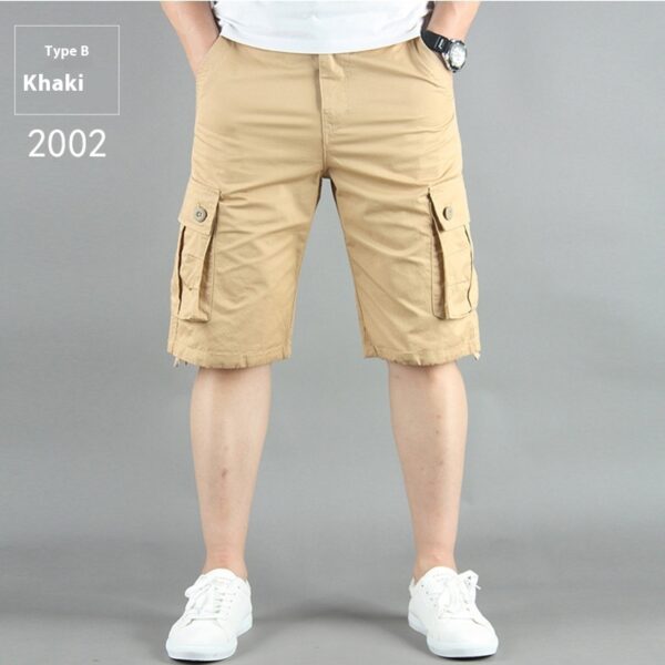 Summer Multi-pocket Workwear Shorts For Men - Image 4
