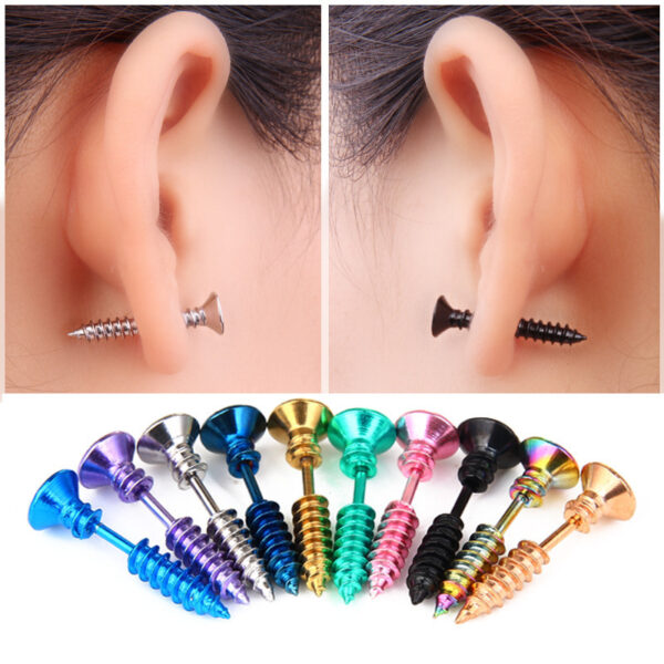 Not Easy To Be Allergic To Titanium Steel Piercing Ear Studs