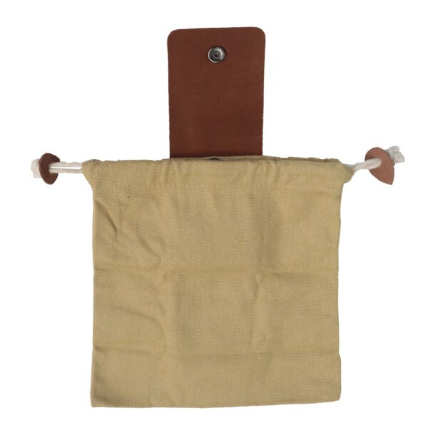 Leather Foraging Bag Mushroom Foraging Bag Canvas Foraging Pouch Collapsible For Hiking Camping Hunting Foraging Bag - Image 8