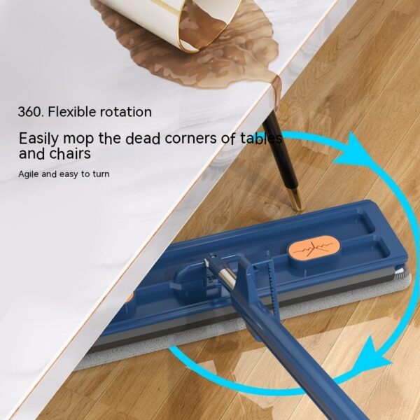 New Style Large Flat Mop 360 Rotating Mop Suitable Various Types Flooring Strong Water Absorption For Home Cleaning Floors - Image 3