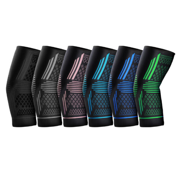 Sports Elbow Guard Four-sided Elastic Compression Knit Breathable Nylon Elbow Pads - Image 4