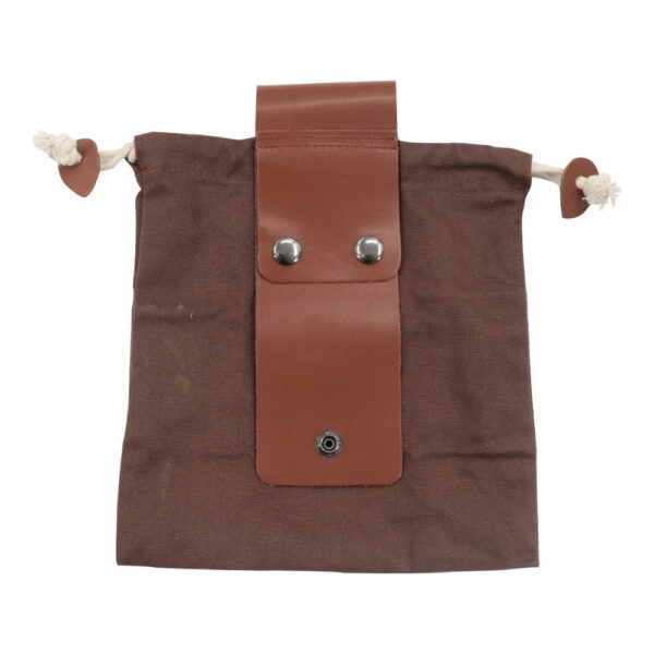 Leather Foraging Bag Mushroom Foraging Bag Canvas Foraging Pouch Collapsible For Hiking Camping Hunting Foraging Bag - Image 9