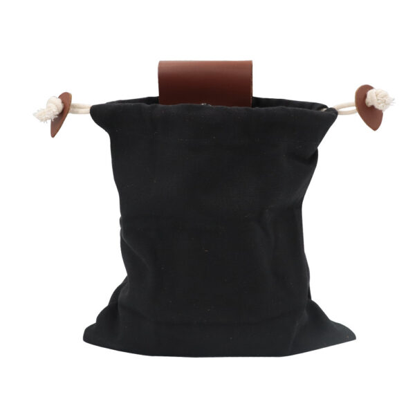 Leather Foraging Bag Mushroom Foraging Bag Canvas Foraging Pouch Collapsible For Hiking Camping Hunting Foraging Bag - Image 2