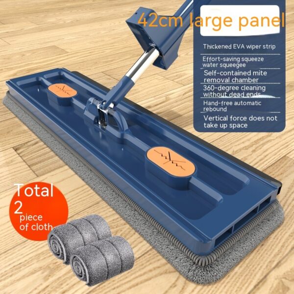 New Style Large Flat Mop 360 Rotating Mop Suitable Various Types Flooring Strong Water Absorption For Home Cleaning Floors - Image 9