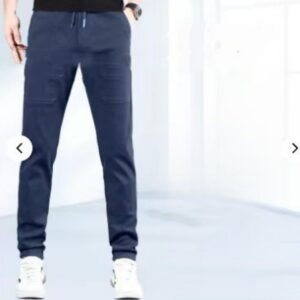 Summer Solid Color Waterproof High Elastic Men's Casual Pants