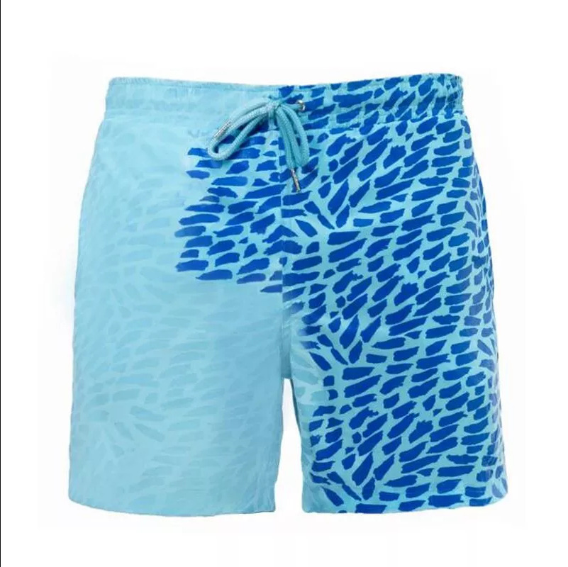 Magical Change Color Beach Shorts Summer Men Trunks Swimwear Quick Dry bathing - Image 9